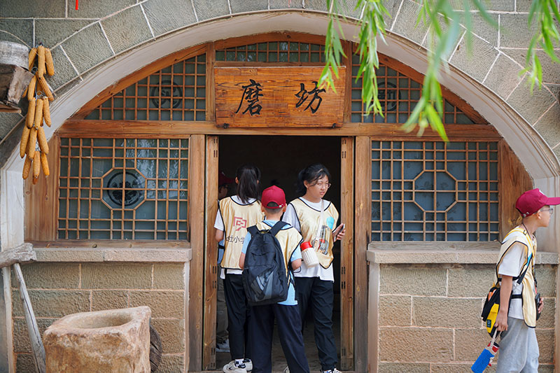 学员们参观崔家寨古村落.jpg